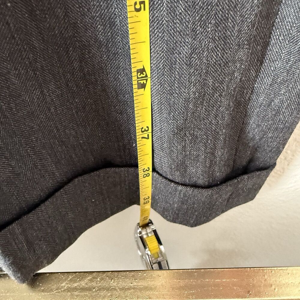 Burberry London 2-Piece Suit‎ 43L 36x40 Gray Pinstriped 100% Wool Made USA - Picture 13 of 16